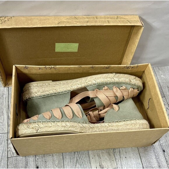 Free People Heat Wave Corset Wrap Ribbons Espadrille 38/7.5 Fairy Grunge - Picture 13 of 14